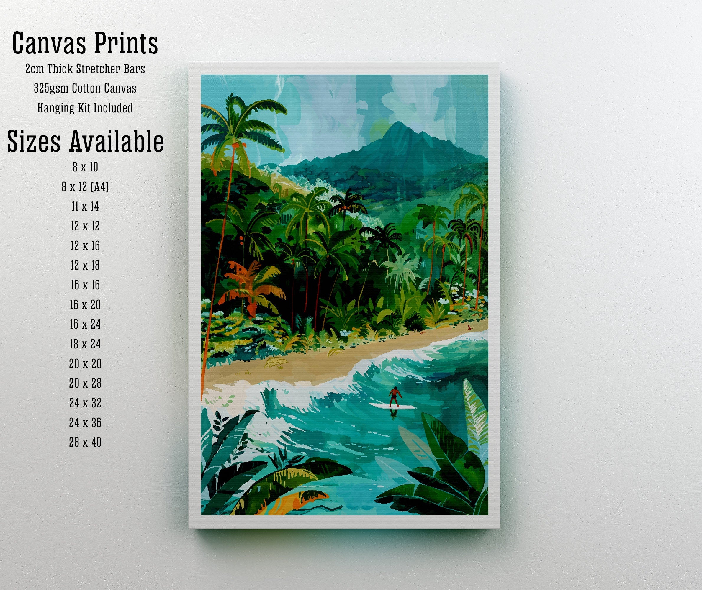 Hawaii Travel Print Wall Decor Wall Art Hawaii Wall Hanging Home Décor Hawaii Gift Art Lovers Hawaiian Art Lover Gift Print Art