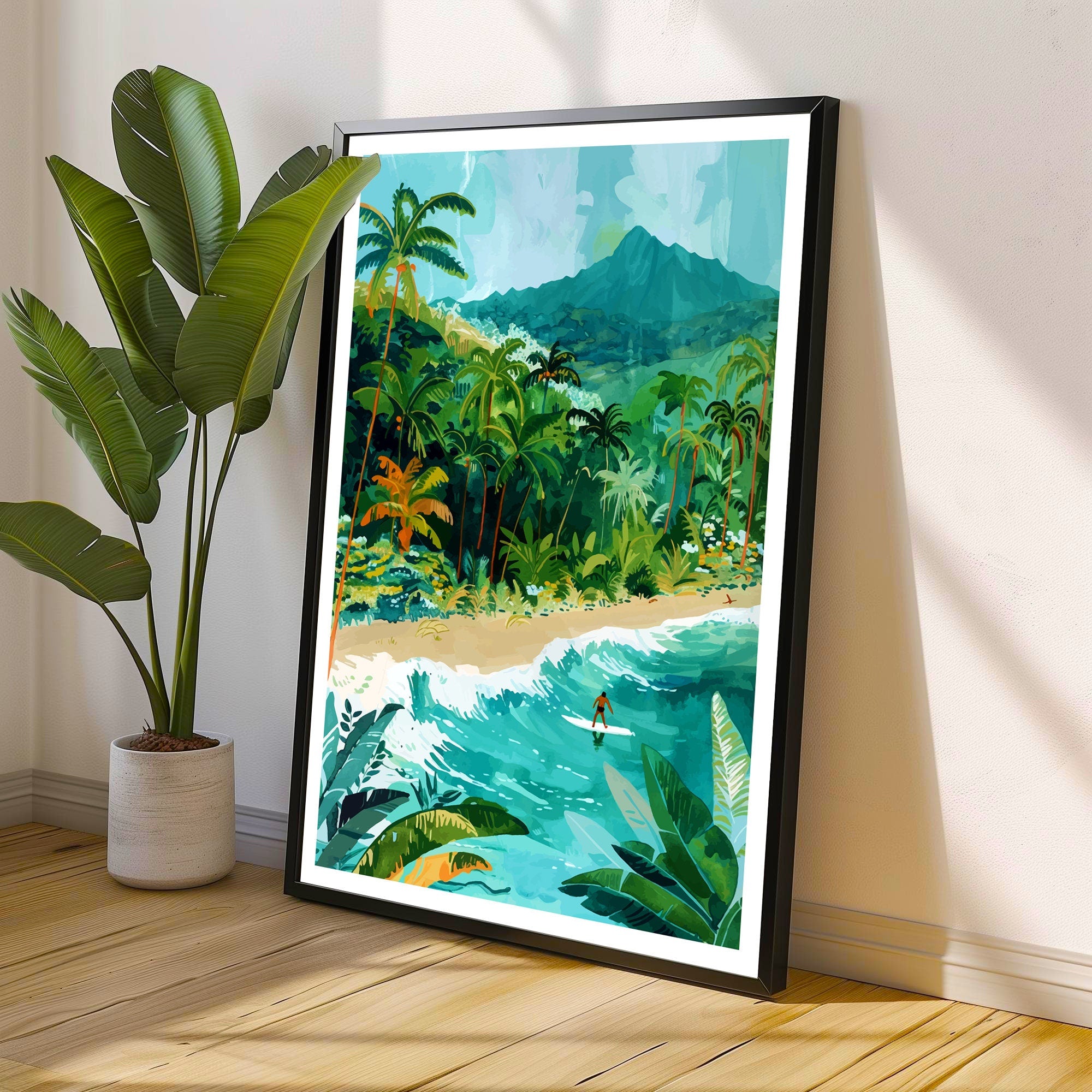 Hawaii Travel Print Wall Decor Wall Art Hawaii Wall Hanging Home Décor Hawaii Gift Art Lovers Hawaiian Art Lover Gift Print Art