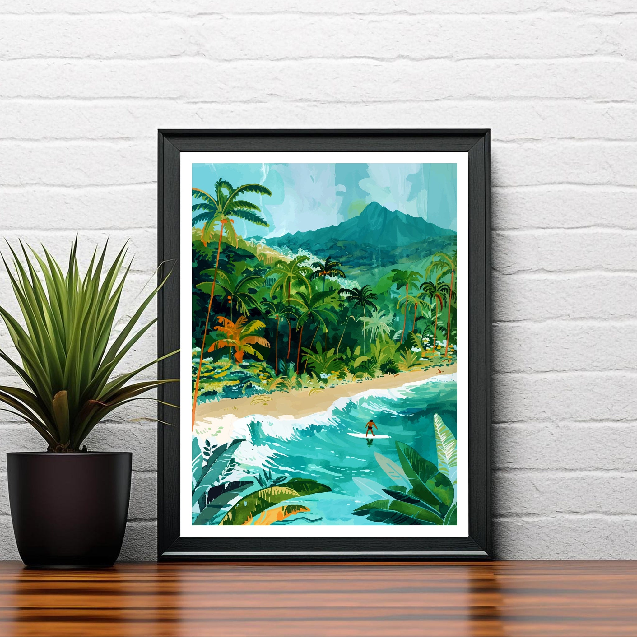 Hawaii Travel Print Wall Decor Wall Art Hawaii Wall Hanging Home Décor Hawaii Gift Art Lovers Hawaiian Art Lover Gift Print Art