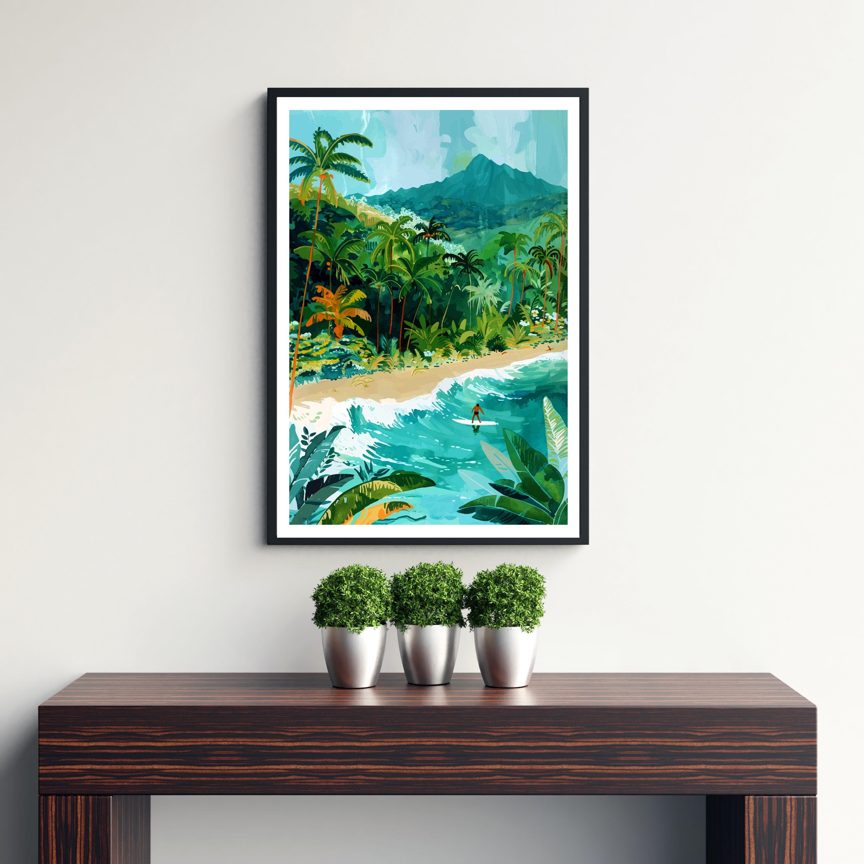 Hawaii Travel Print Wall Decor Wall Art Hawaii Wall Hanging Home Décor Hawaii Gift Art Lovers Hawaiian Art Lover Gift Print Art