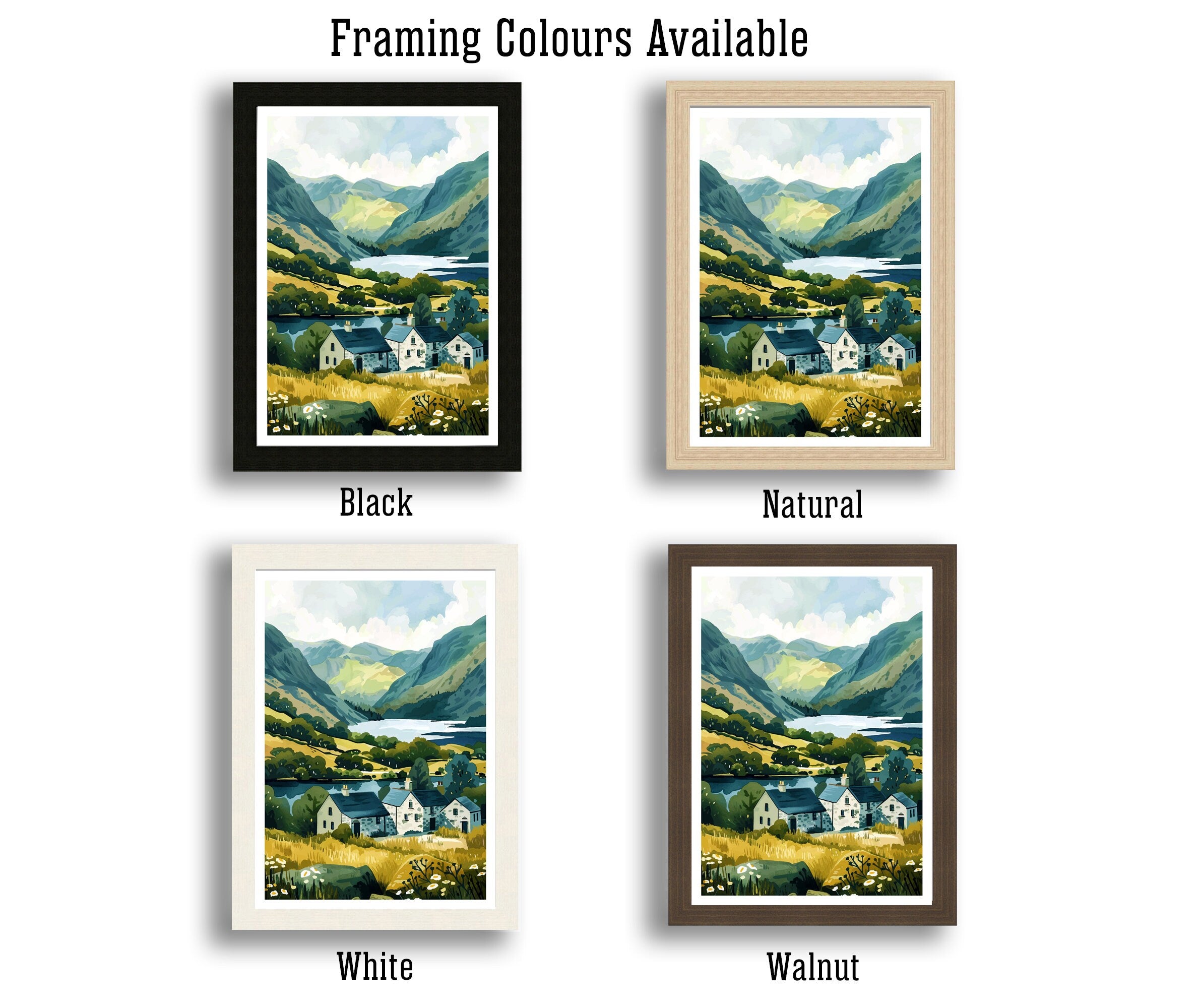 Lake District Travel Poster