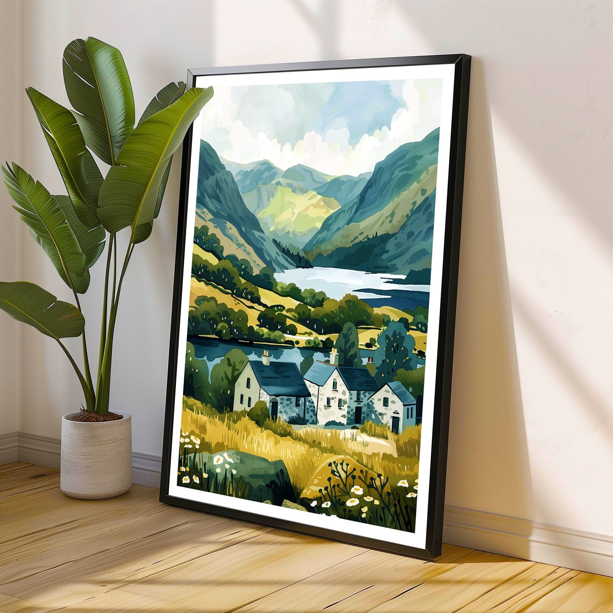 Lake District Travel Poster