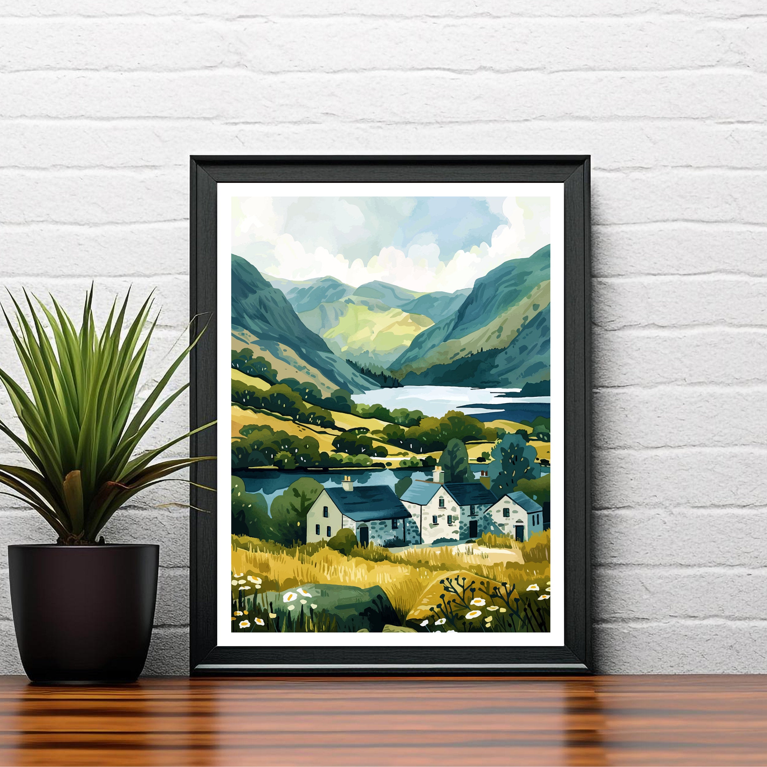 Lake District Travel Poster
