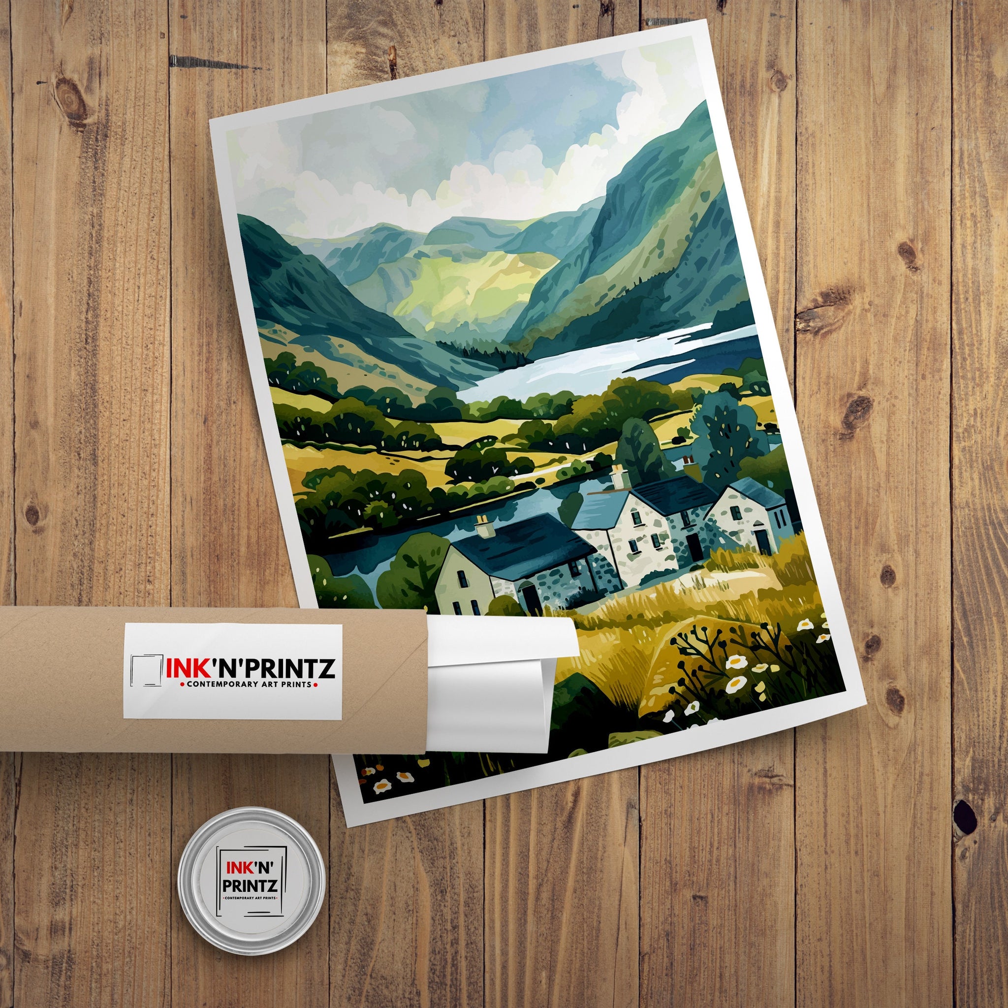 Lake District Travel Poster