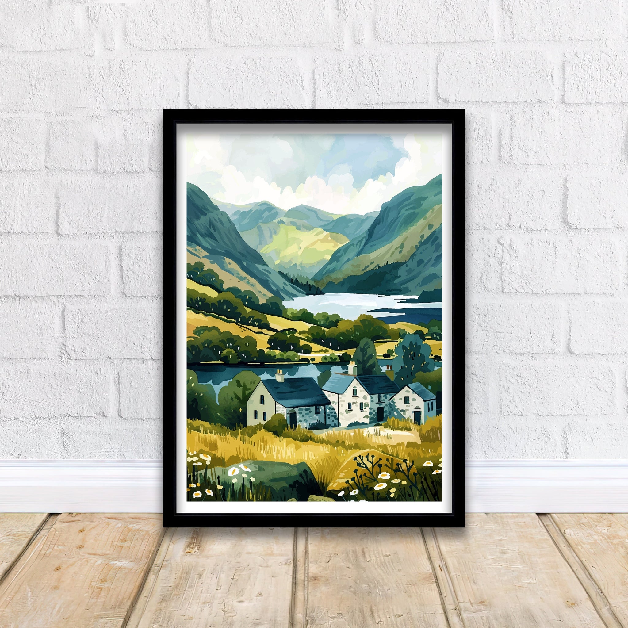 Lake District Travel Poster