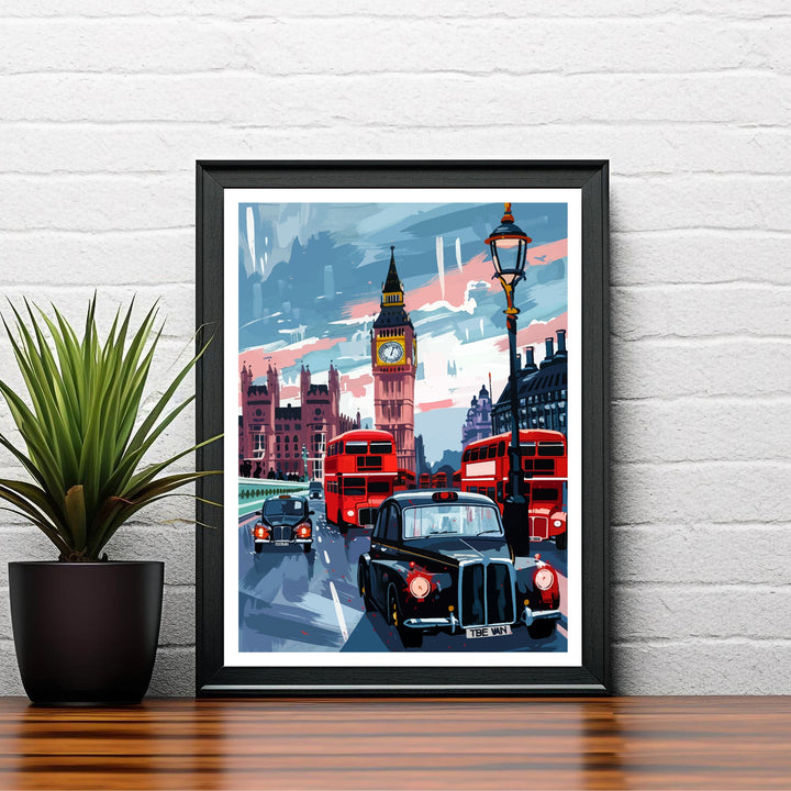 London Travel Print Wall Decor Wall Art London Wall Hanging Home Décor London Gift Art Lovers British Art Lover Gift Print Art