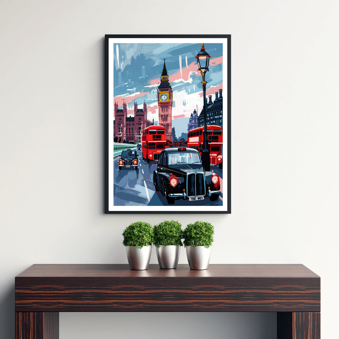 London Travel Print Wall Decor Wall Art London Wall Hanging Home Décor London Gift Art Lovers British Art Lover Gift Print Art