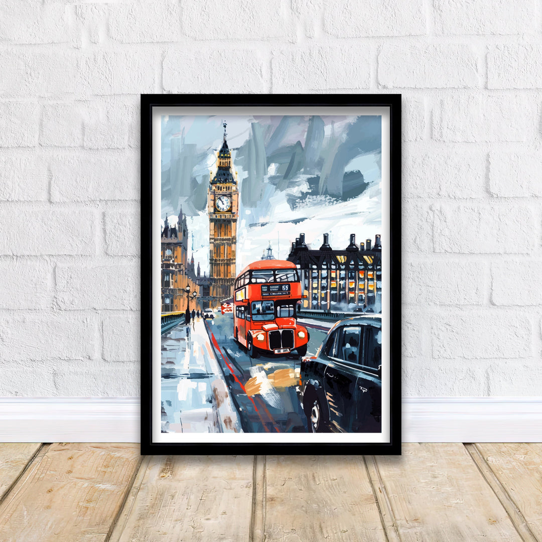 London Travel Print Wall Decor Wall Art London Wall Hanging Home Décor London Gift Art Lovers British Art Lover Gift Print Art