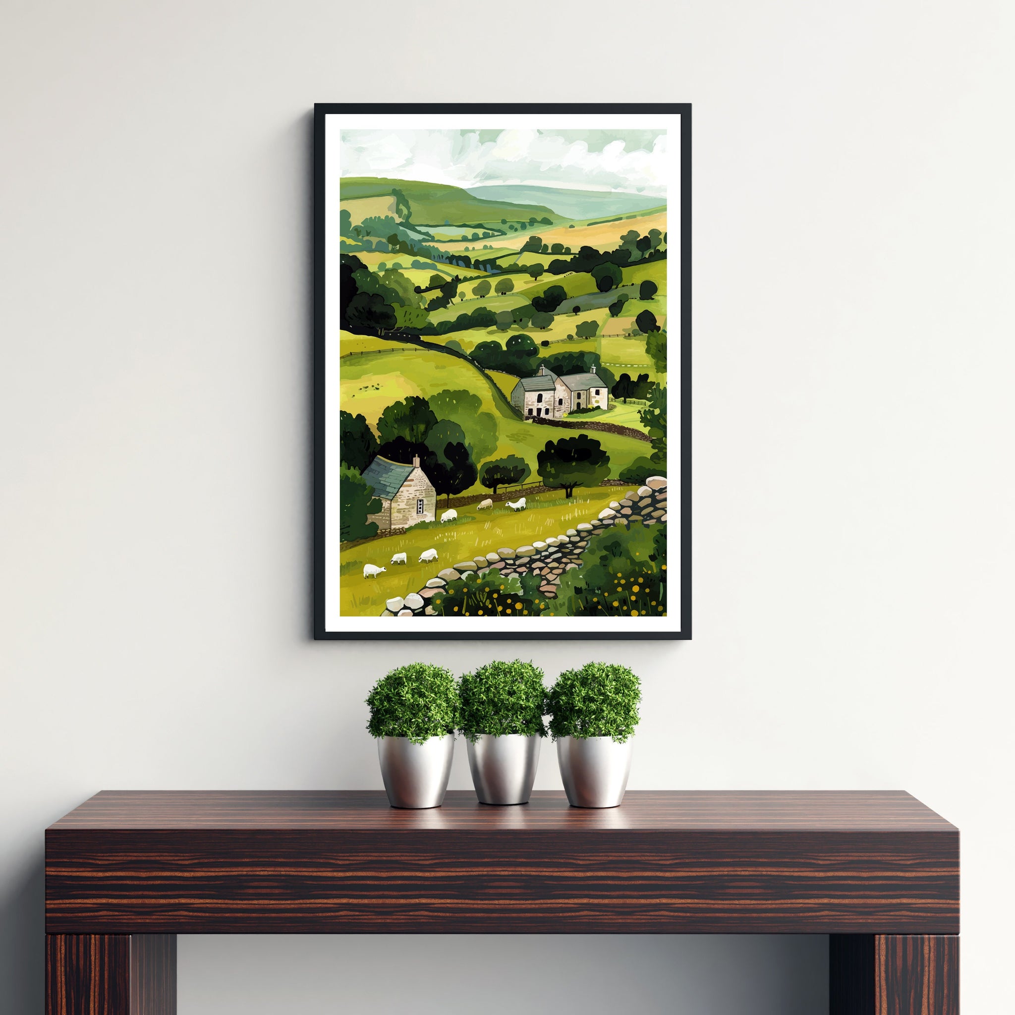 Yorkshire Dales Travel Print Wall Decor Wall Art Yorkshire Dales Wall Hanging Home Décor Yorkshire Dales Gift Art Lovers British Art Lover
