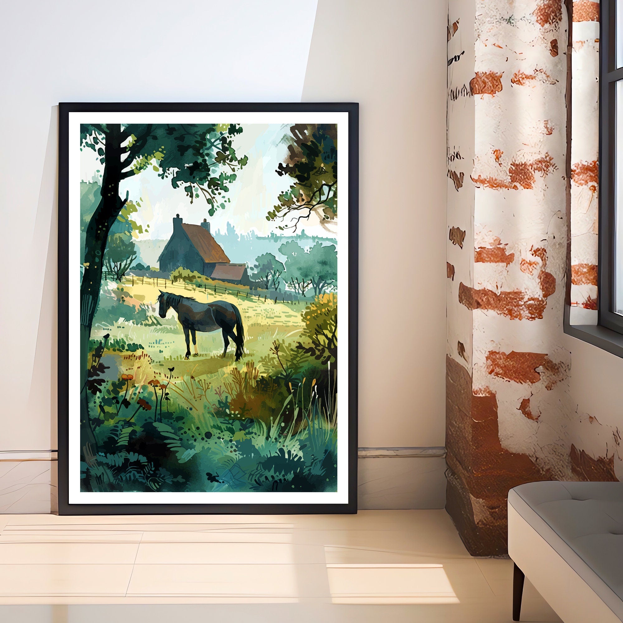 New Forest Travel Print Wall Decor Wall Art New Forest Wall Hanging Home Décor New Forest Gift Art Lovers British Art Lover Gift Print Art