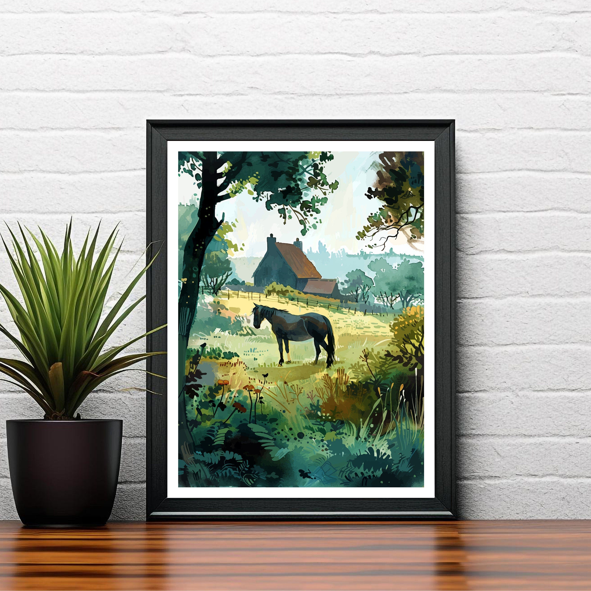 New Forest Travel Print Wall Decor Wall Art New Forest Wall Hanging Home Décor New Forest Gift Art Lovers British Art Lover Gift Print Art
