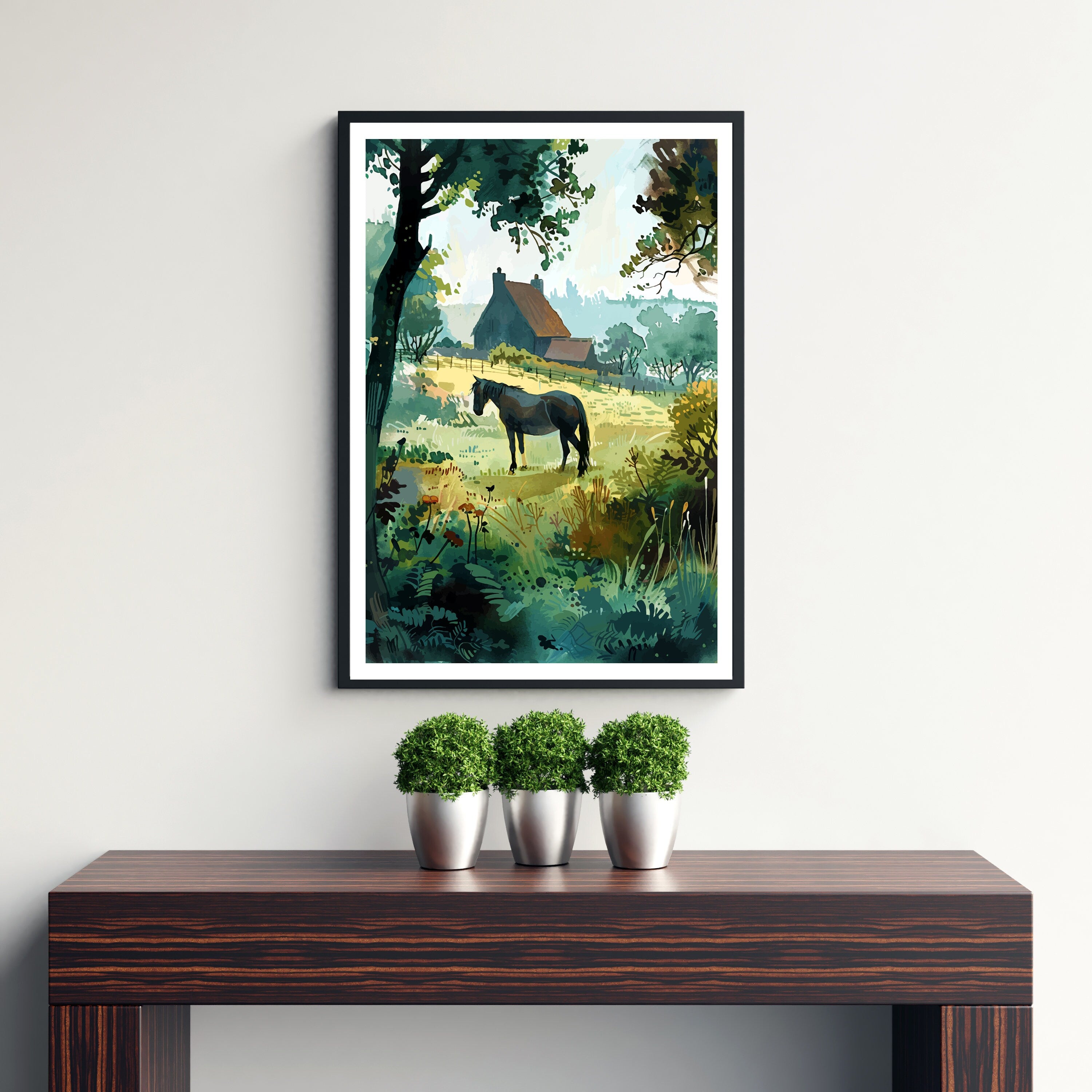 New Forest Travel Print Wall Decor Wall Art New Forest Wall Hanging Home Décor New Forest Gift Art Lovers British Art Lover Gift Print Art