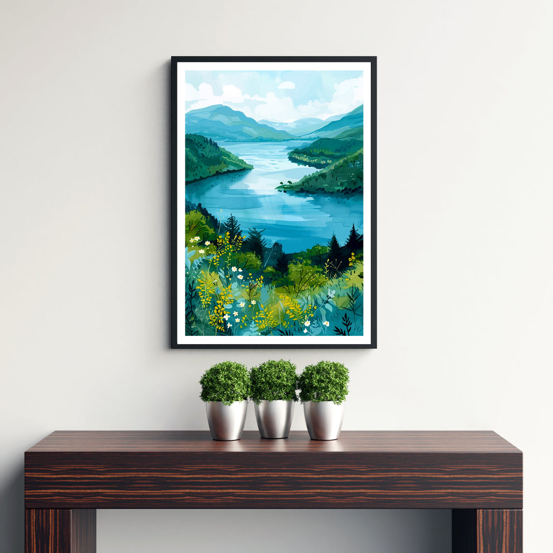 Loch Lomond Scotland Travel Poster