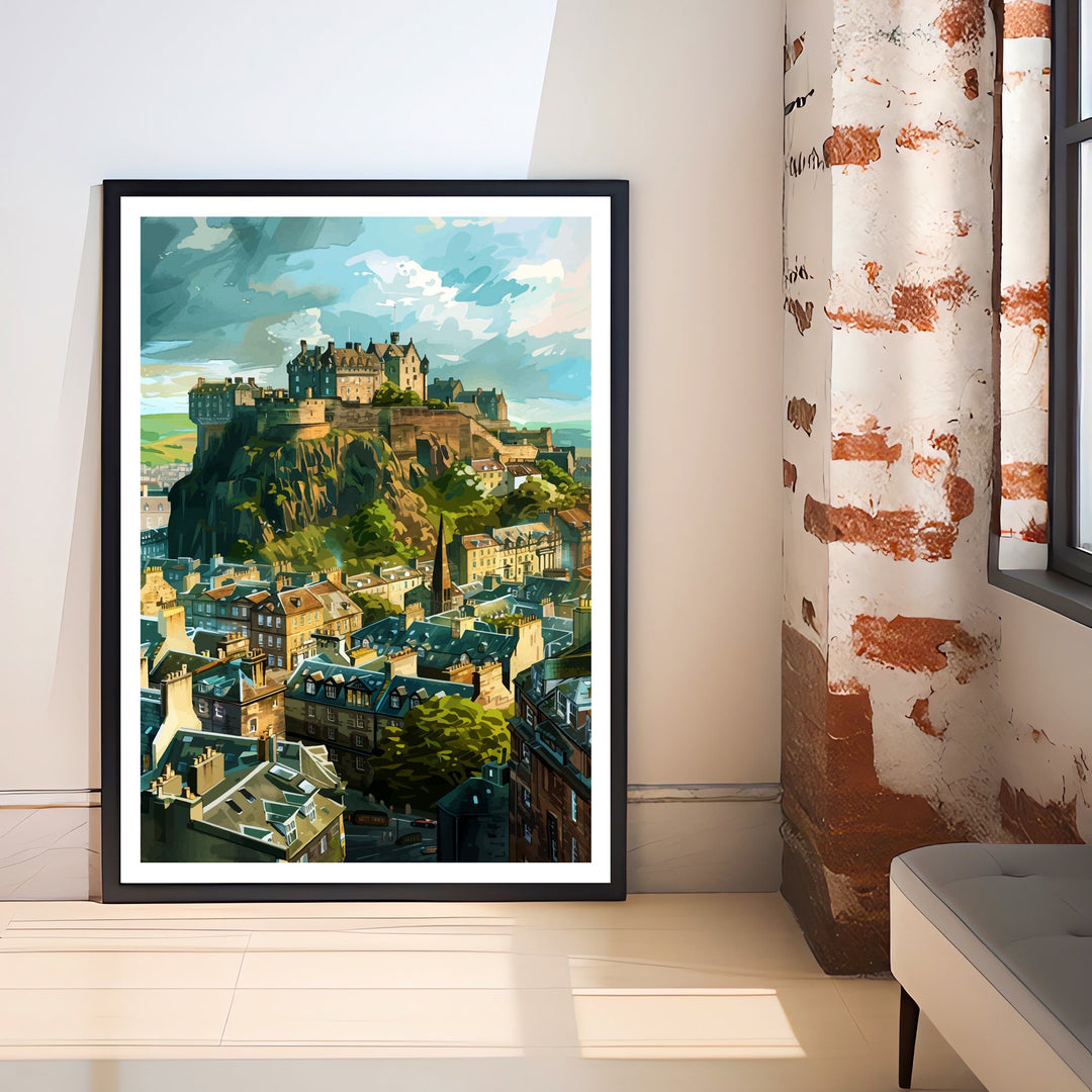 Edinburgh Scotland Travel Print Wall Decor Wall Art Edinburgh Wall Hanging Home Décor Edinburgh Gift Art Lovers Scottish Art Lover Gift