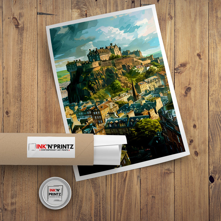 Edinburgh Scotland Travel Print Wall Decor Wall Art Edinburgh Wall Hanging Home Décor Edinburgh Gift Art Lovers Scottish Art Lover Gift