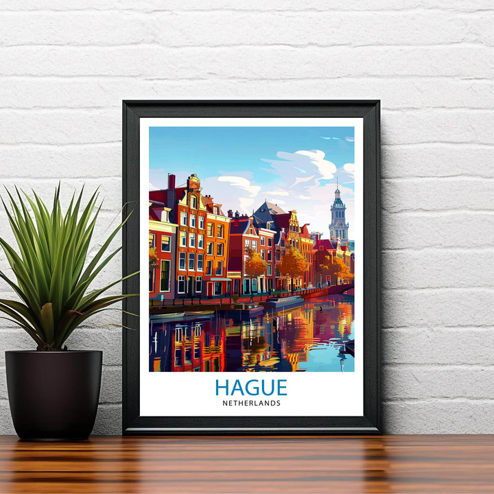 The Hague Netherlands Travel Poster