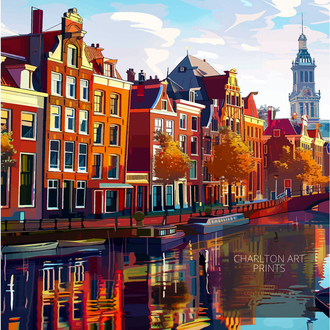 The Hague Netherlands Travel Poster