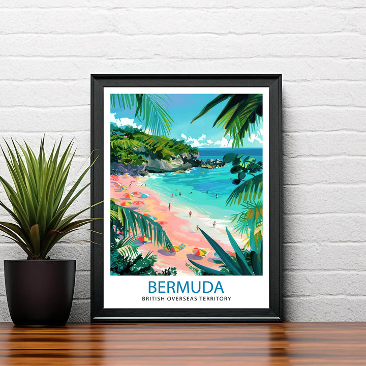 Bermuda Travel Print Wall Decor Wall Art Bermuda Wall Hanging Home Décor Bermuda Gift Art Lovers Bermuda Art Lover Gift Print Art