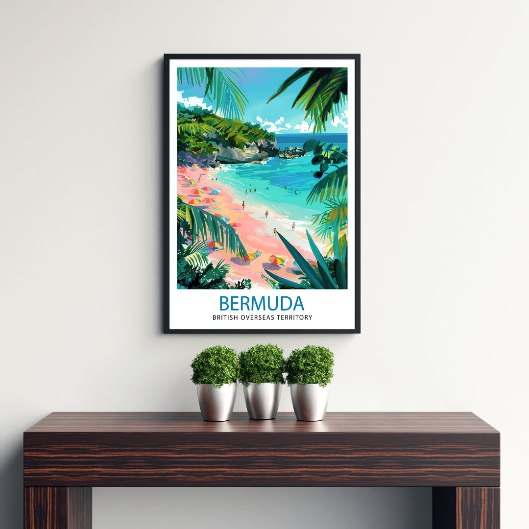 Bermuda Travel Print Wall Decor Wall Art Bermuda Wall Hanging Home Décor Bermuda Gift Art Lovers Bermuda Art Lover Gift Print Art