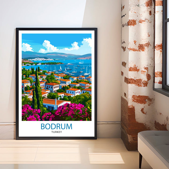 Bodrum Turkey Travel Poster Bodrum