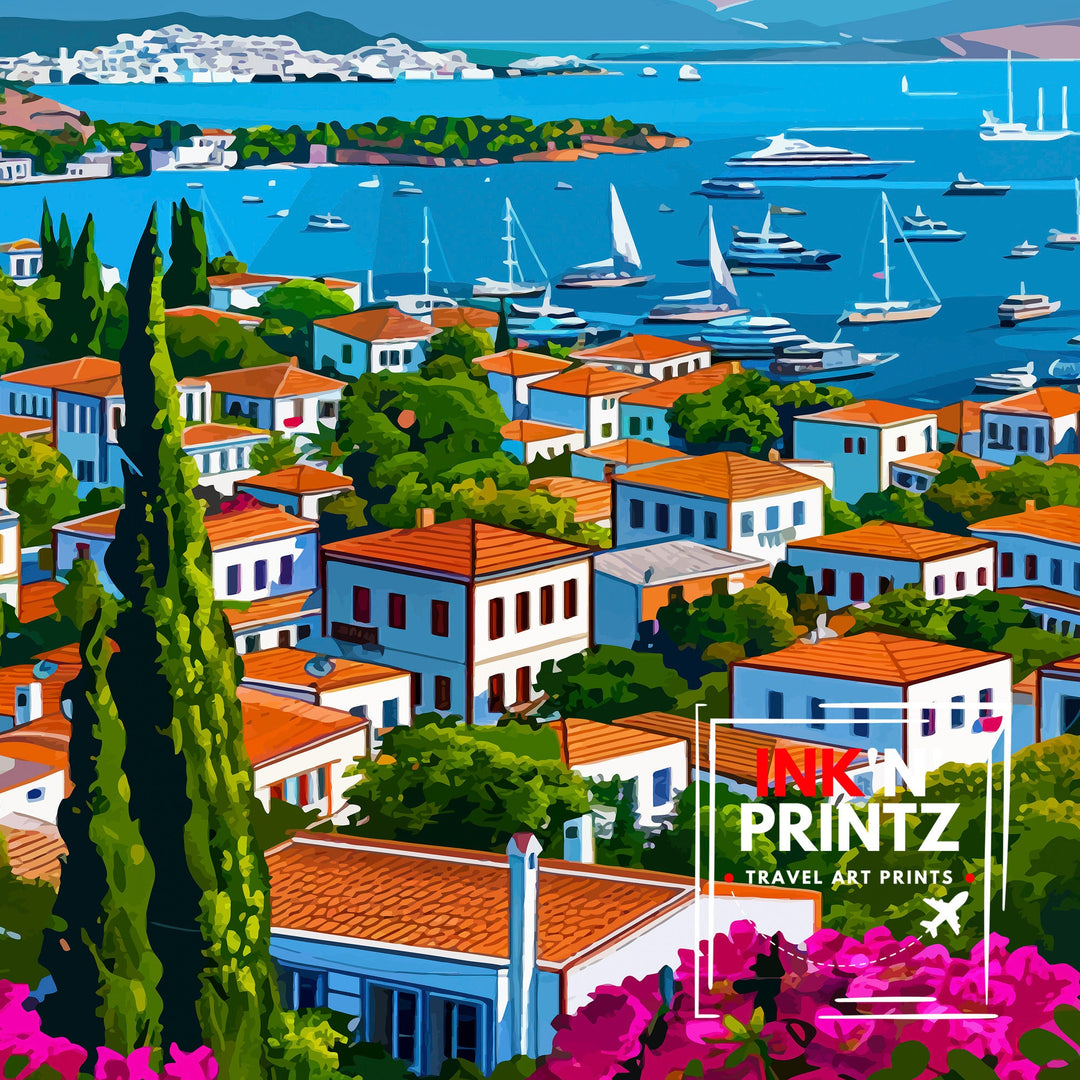 Bodrum Turkey Travel Poster Bodrum