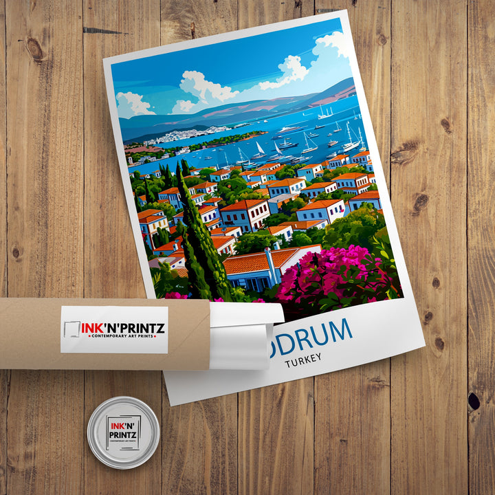 Bodrum Turkey Travel Poster Bodrum