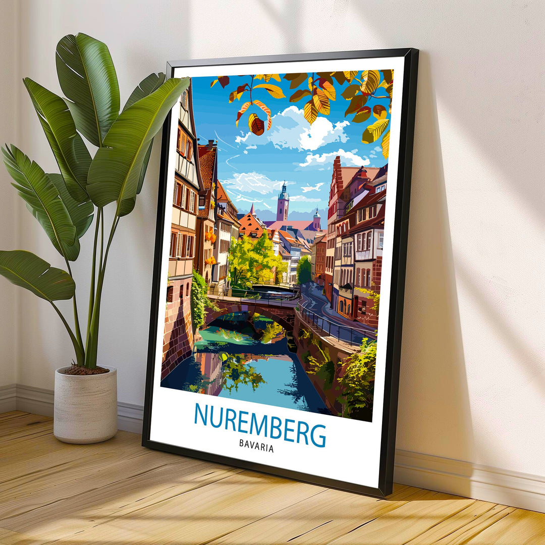 Nuremberg Germany Travel Print Wall Decor Wall Art Nuremberg Wall Hanging Home Décor Nuremberg Gift Art Lovers Germany Art Lover Gift Print