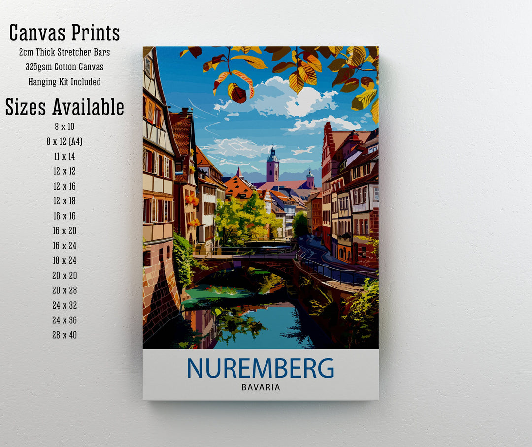 Nuremberg Germany Travel Print Wall Decor Wall Art Nuremberg Wall Hanging Home Décor Nuremberg Gift Art Lovers Germany Art Lover Gift Print