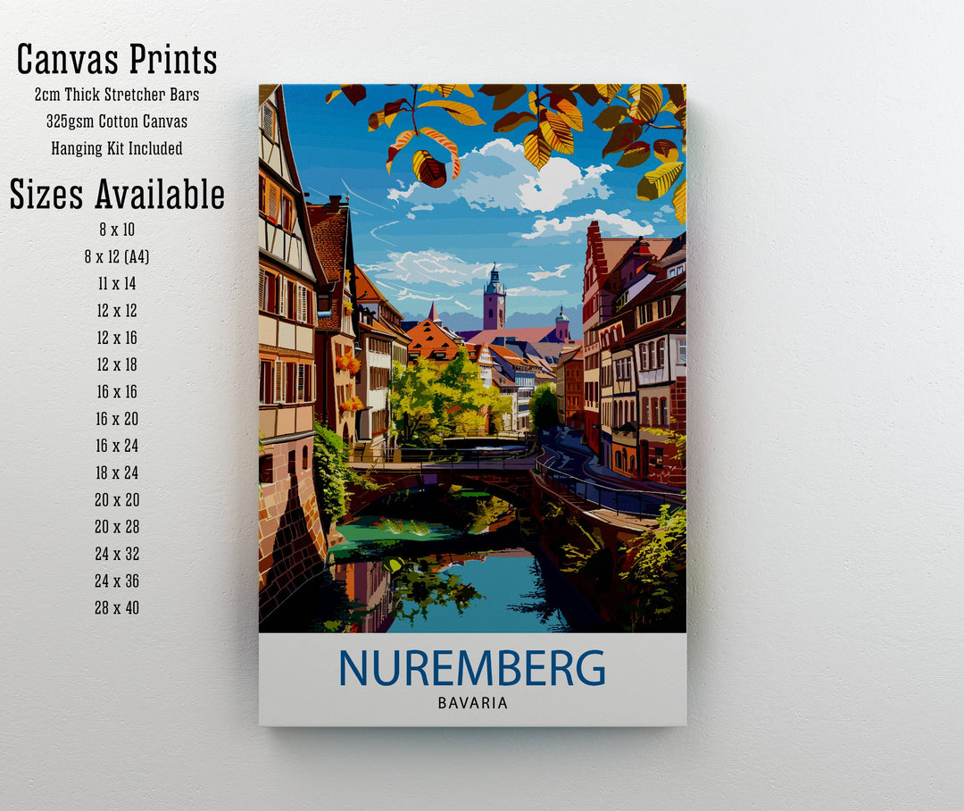 Nuremberg Germany Travel Poster