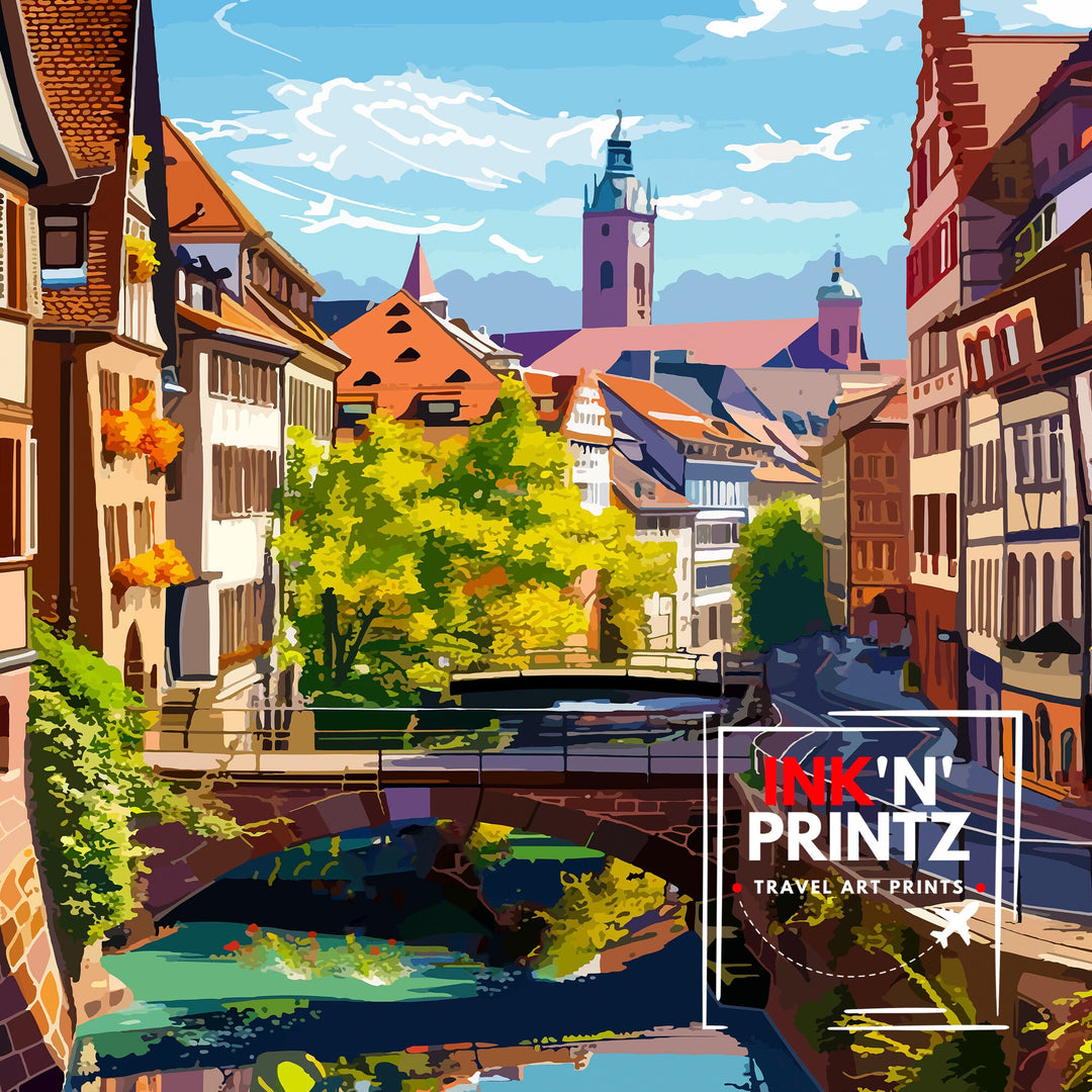 Nuremberg Germany Travel Poster