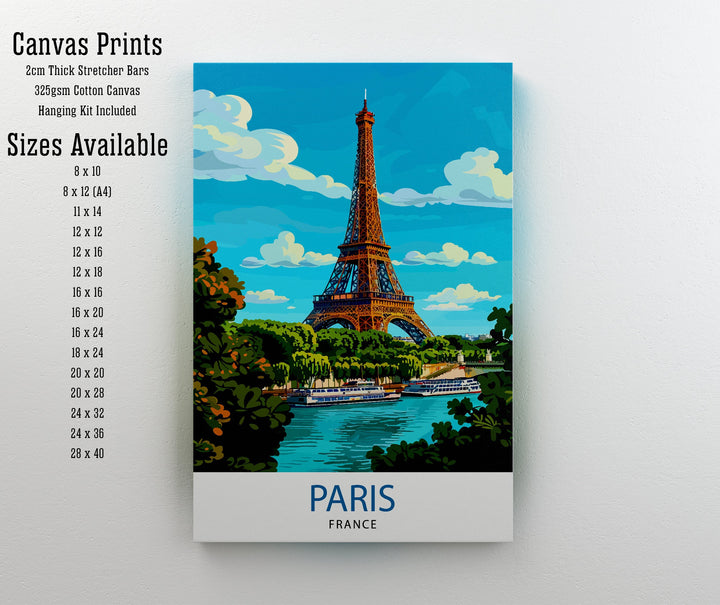 Paris France Travel Print Paris Wall Art Eiffel Tower Art France Travel Poster Paris Home Decor French Illustration Parisian Art Print