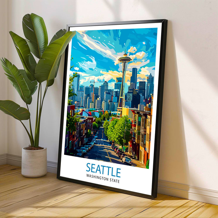 Seattle Travel Poster Seattle