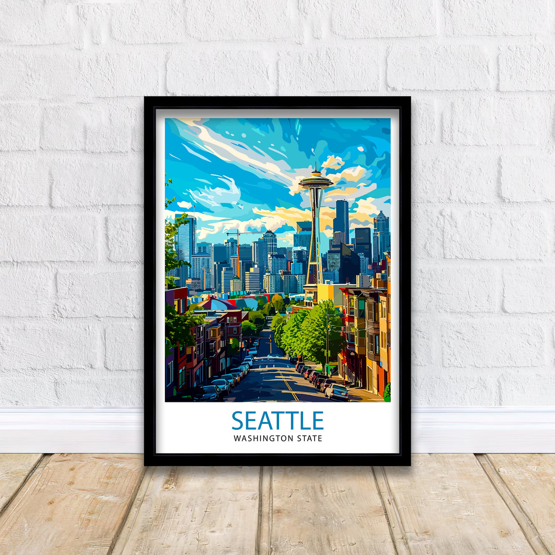 Seattle Travel Poster Seattle