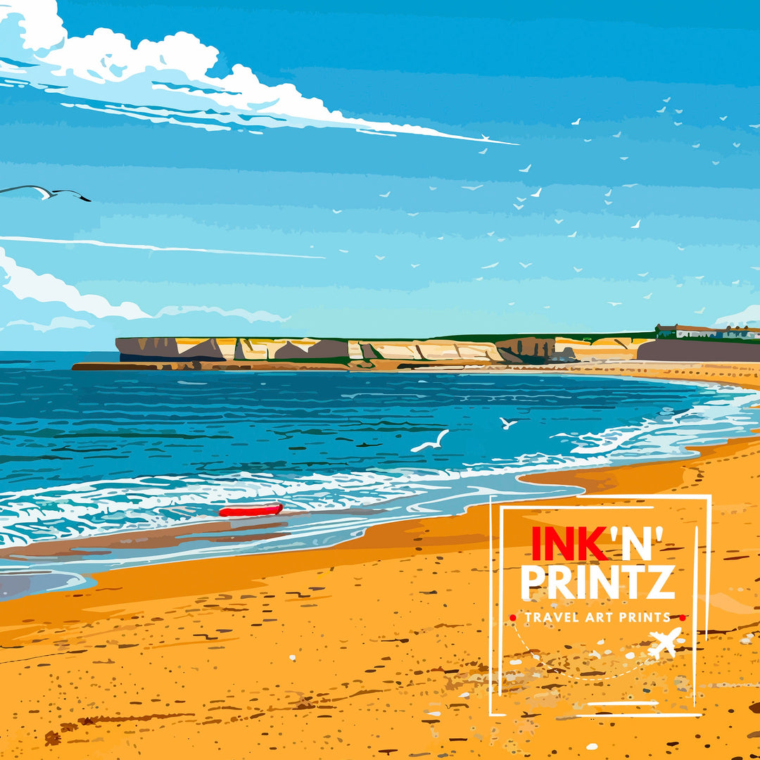 Margate Beach Kent Travel Poster