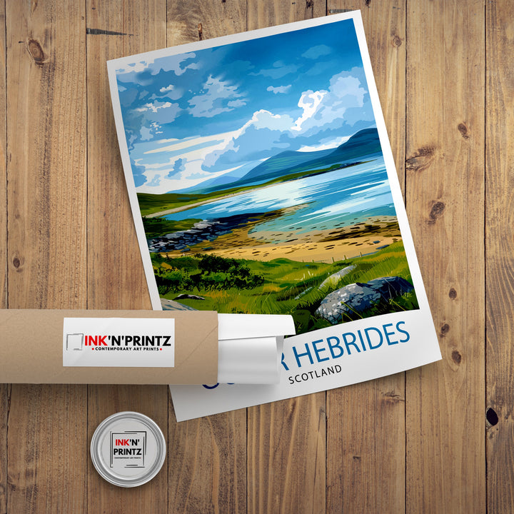 Outer Hebrides Scotland Travel Print Wall Decor Wall Art Outer Hebrides Wall Hanging Home Décor Outer Hebrides Gift Art Lovers Scottish