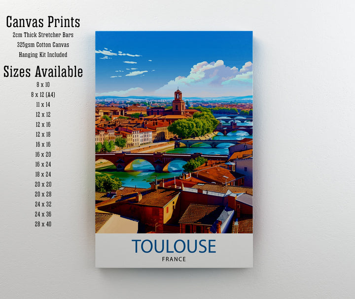 Toulouse France Travel Print Wall Decor Wall Art Toulouse Wall Hanging Home Décor Toulouse Gift Art Lovers French Art Lover Gift Print Art