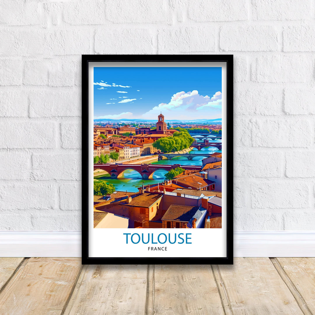 Toulouse France Travel Print Wall Decor Wall Art Toulouse Wall Hanging Home Décor Toulouse Gift Art Lovers French Art Lover Gift Print Art