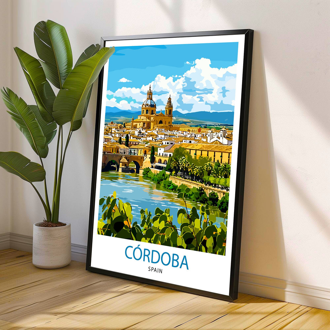 Cordoba Spain Print Cordoba Decor Cordoba Poster Cordoba Art Cordoba Wall Art Gift for History Lovers Cordoba Home Decor