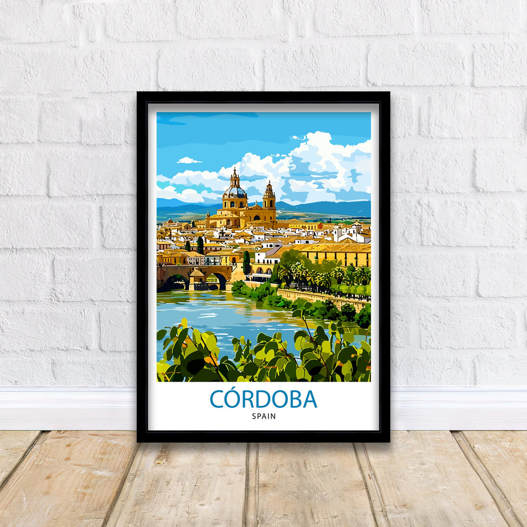 Cordoba Spain Print Cordoba Decor Cordoba Poster Cordoba Art Cordoba Wall Art Gift for History Lovers Cordoba Home Decor