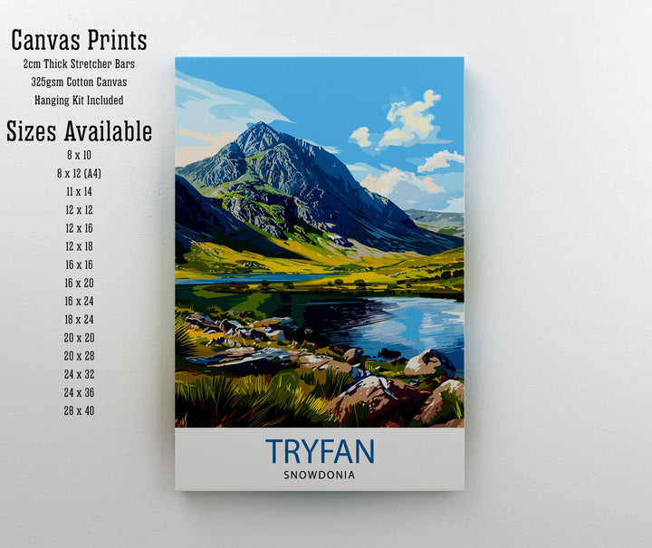 Tryfan Wales Travel Poster