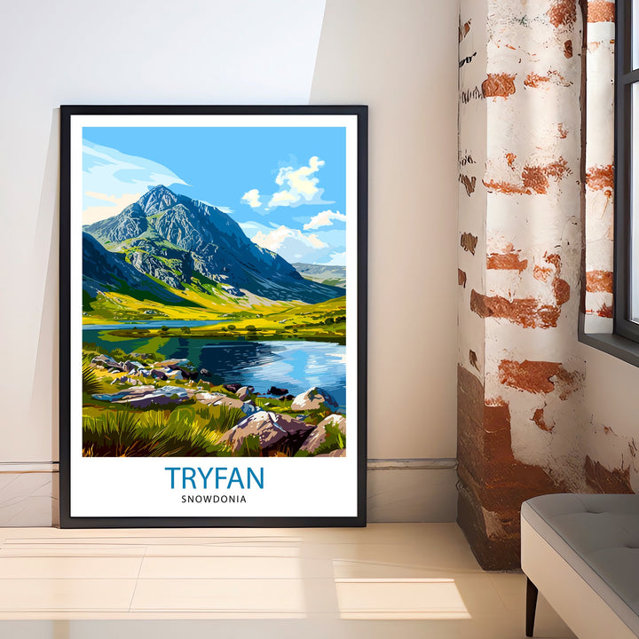 Tryfan Wales Travel Poster