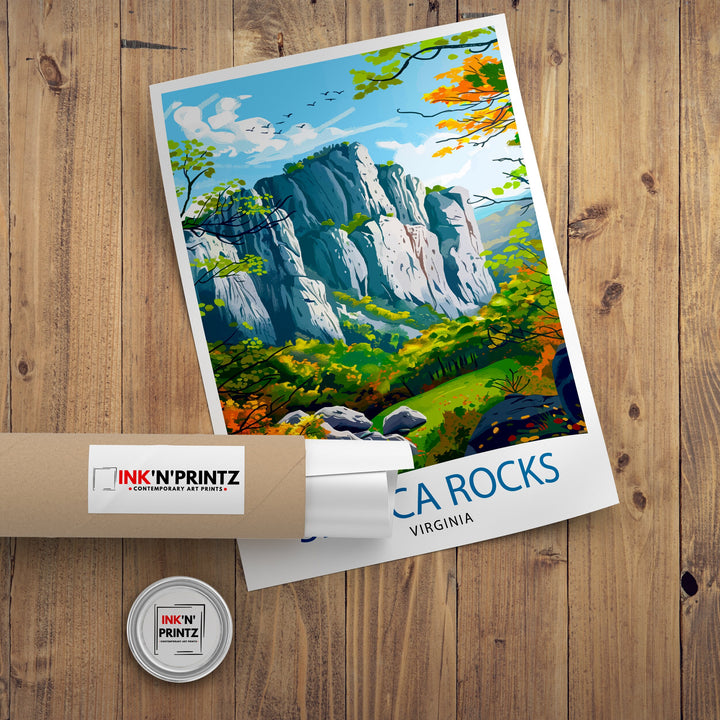 Seneca Rocks West Virginia Travel Print Wall Decor Wall Art Seneca Rocks Wall Hanging Home Décor Seneca Rocks Gift Art Lovers West Virginia