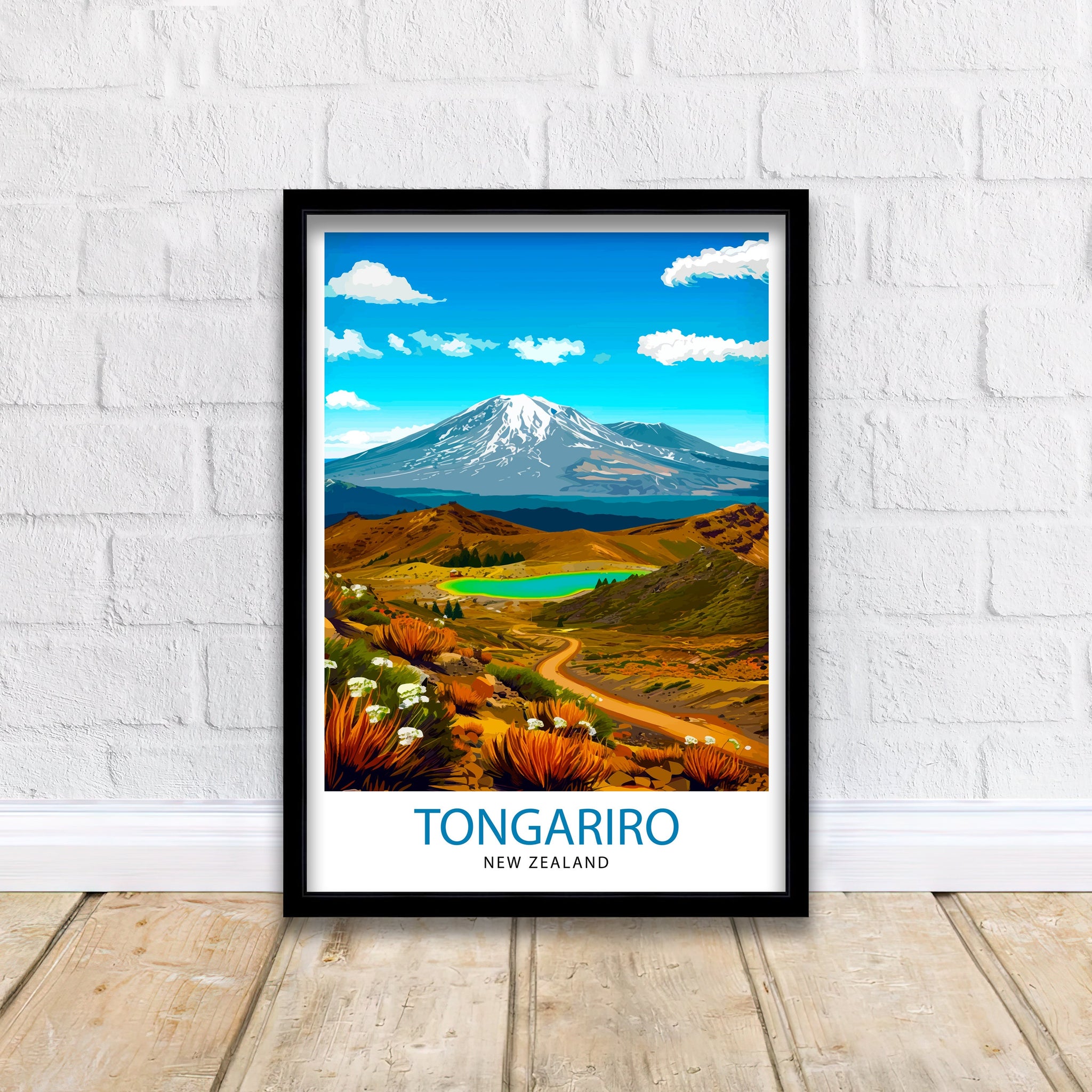 Tongariro National Park New Zealand Travel Print Wall Decor Wall Art Tongariro National Park Wall Hanging Home Décor Tongariro National