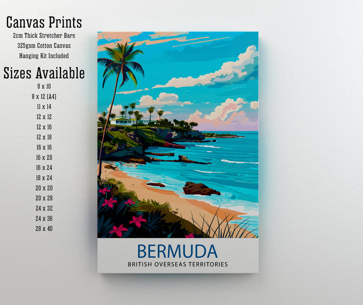 Bermuda Travel Print Wall Decor Wall Art Bermuda Wall Hanging Home Décor Bermuda Gift Art Lovers Bermuda Art Lover Gift Print Art