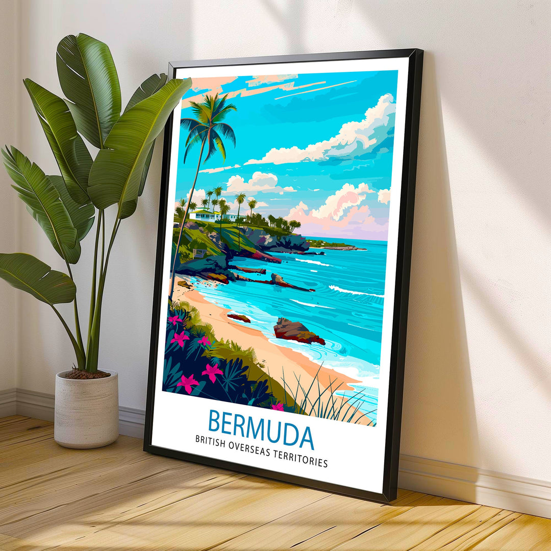 Bermuda Travel Print Wall Decor Wall Art Bermuda Wall Hanging Home Décor Bermuda Gift Art Lovers Bermuda Art Lover Gift Print Art