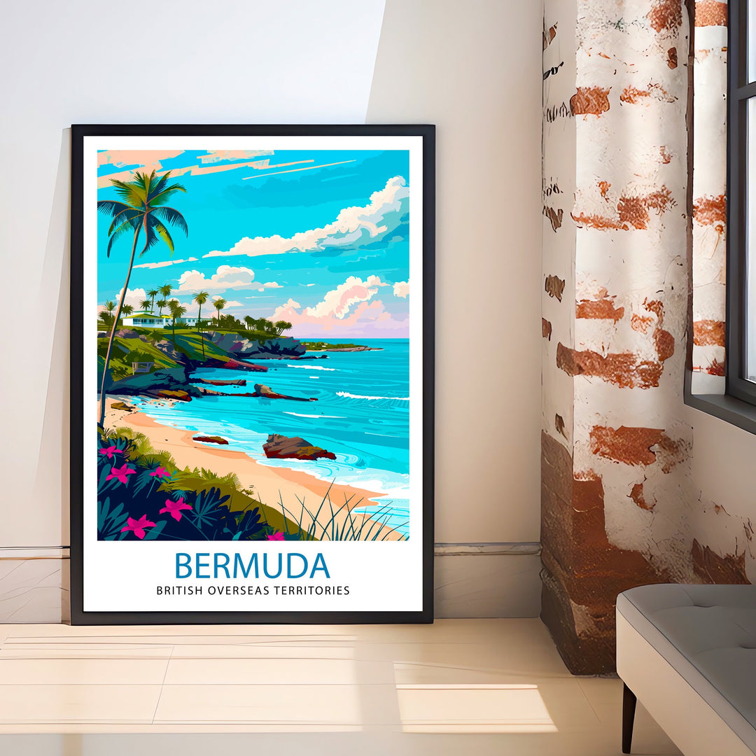 Bermuda Travel Print Wall Decor Wall Art Bermuda Wall Hanging Home Décor Bermuda Gift Art Lovers Bermuda Art Lover Gift Print Art