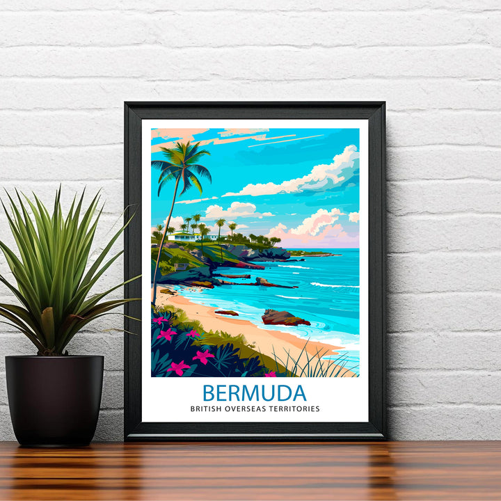 Bermuda Travel Print Wall Decor Wall Art Bermuda Wall Hanging Home Décor Bermuda Gift Art Lovers Bermuda Art Lover Gift Print Art