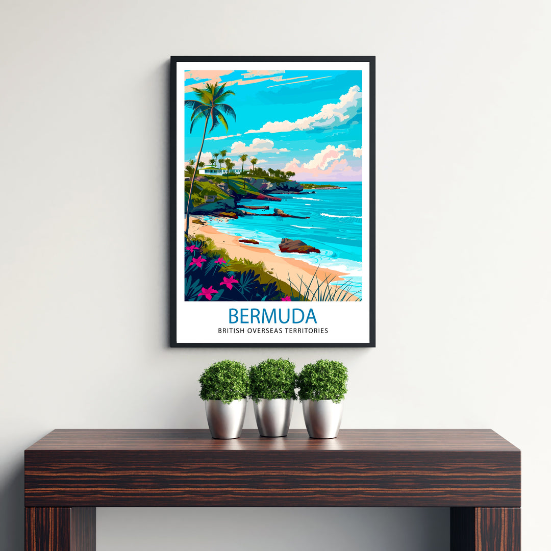 Bermuda Travel Print Wall Decor Wall Art Bermuda Wall Hanging Home Décor Bermuda Gift Art Lovers Bermuda Art Lover Gift Print Art