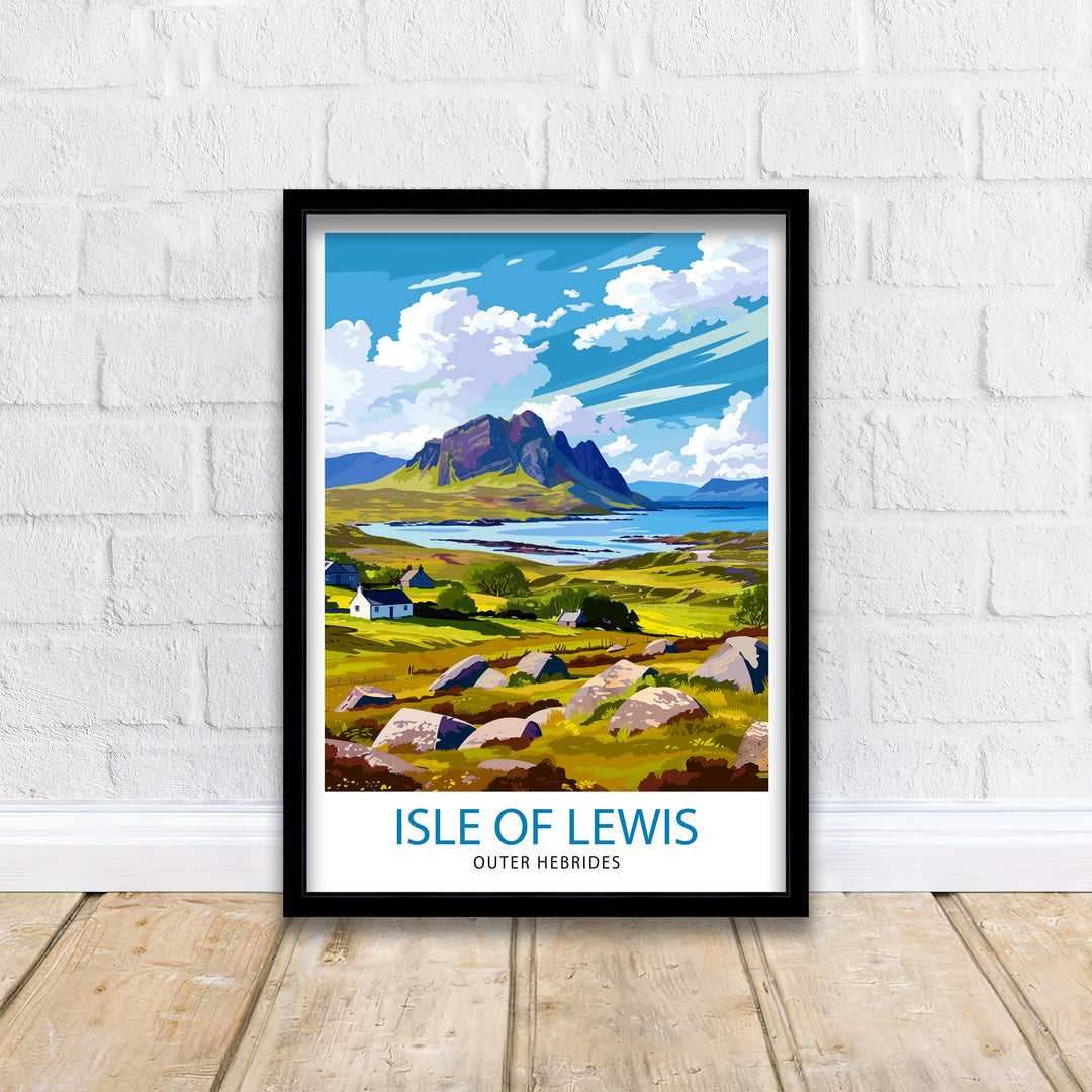 Isle of Lewis Travel Poster Lewis