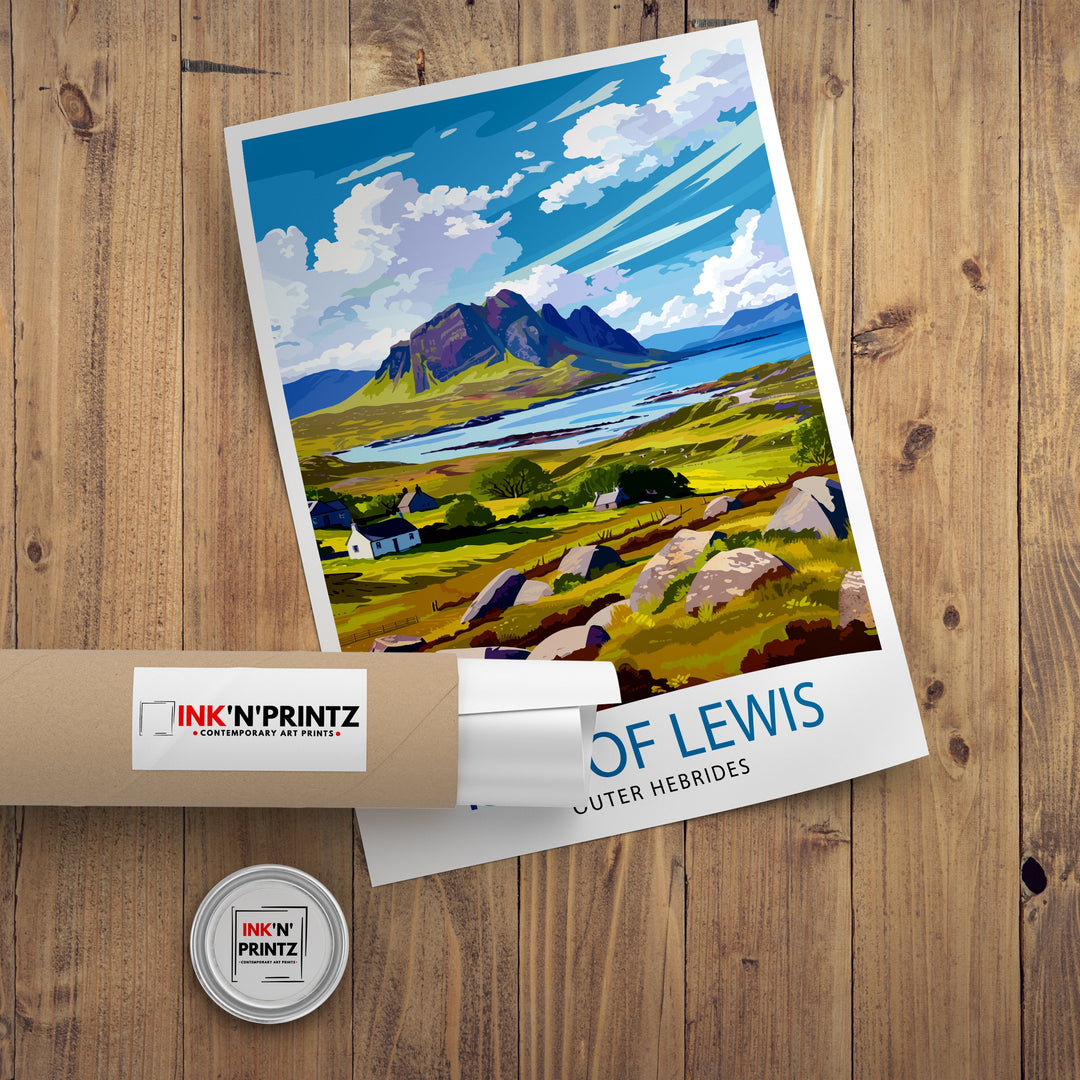 Isle of Lewis Travel Poster Lewis